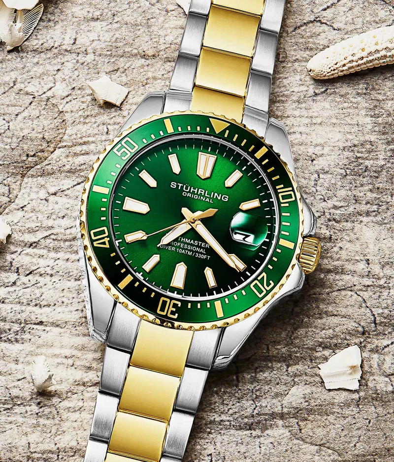 Stührling Depthmaster 3950A Quartz 42mm Diver