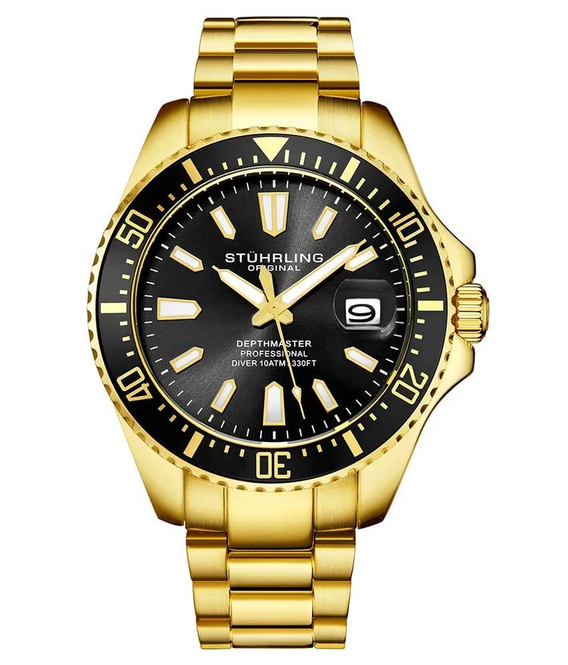 Stührling Depthmaster 3950A Quartz 42mm Diver
