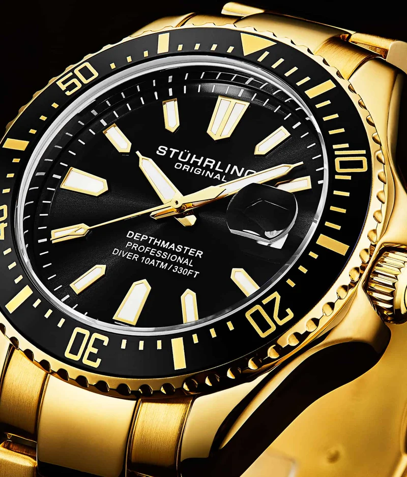 Stührling Depthmaster 3950A Quartz 42mm Diver
