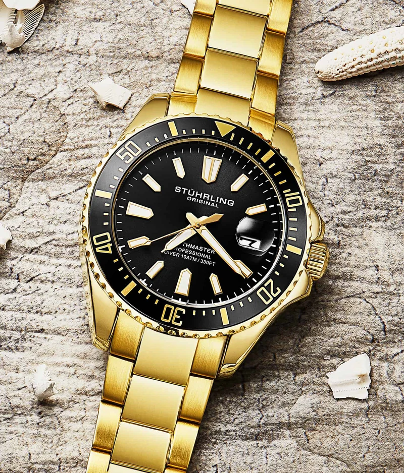 Stührling Depthmaster 3950A Quartz 42mm Diver