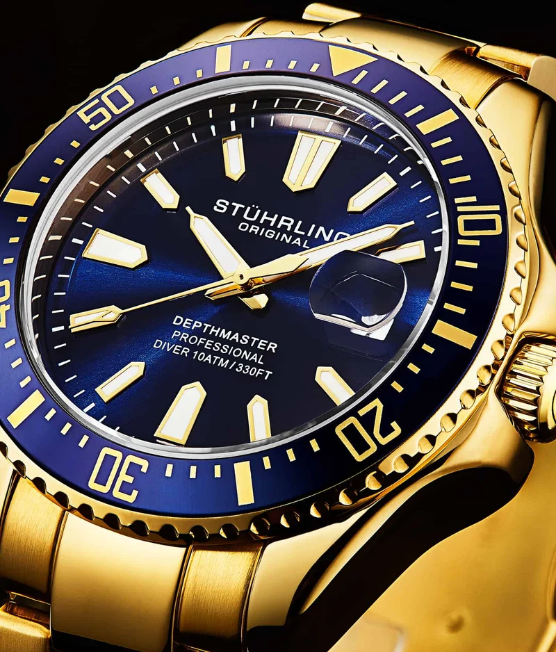 Stührling Depthmaster 3950A Quartz 42mm Diver