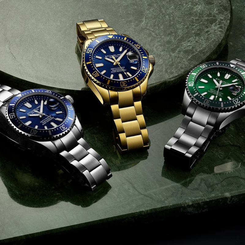 Stührling Depthmaster 3950A Quartz 42mm Diver