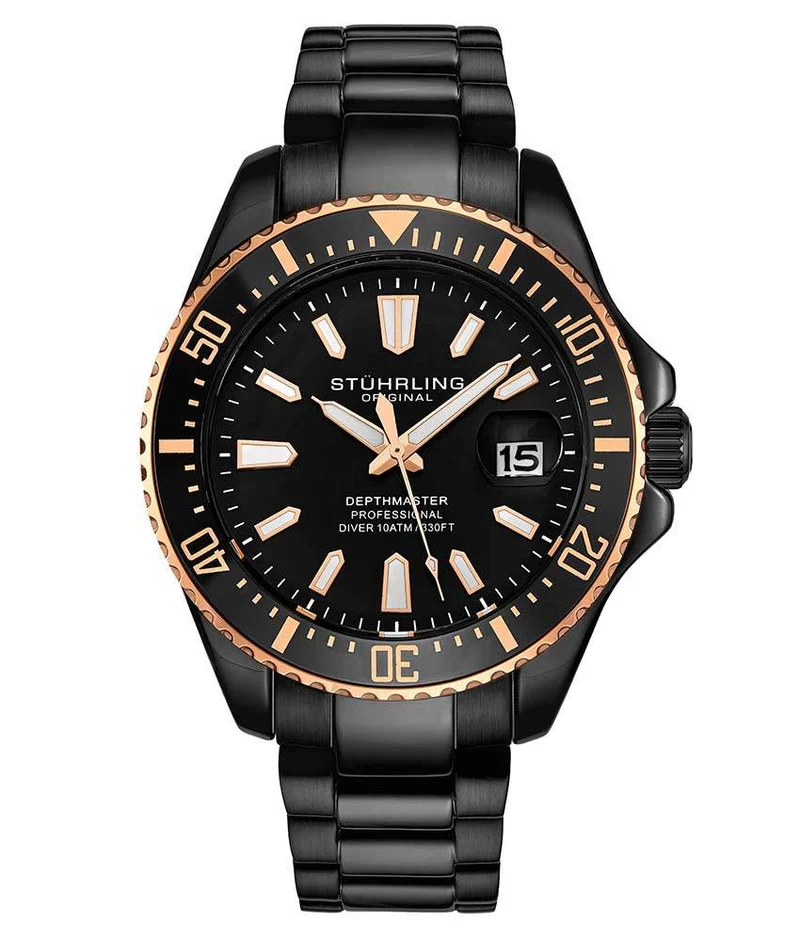Stührling Depthmaster 3950A Quartz 42mm Diver