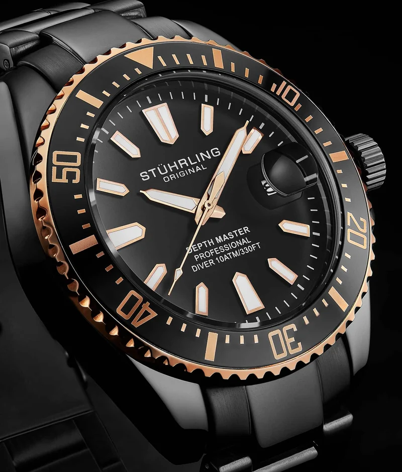 Stührling Depthmaster 3950A Quartz 42mm Diver
