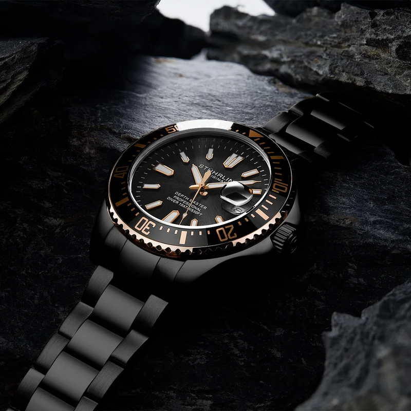 Stührling Depthmaster 3950A Quartz 42mm Diver