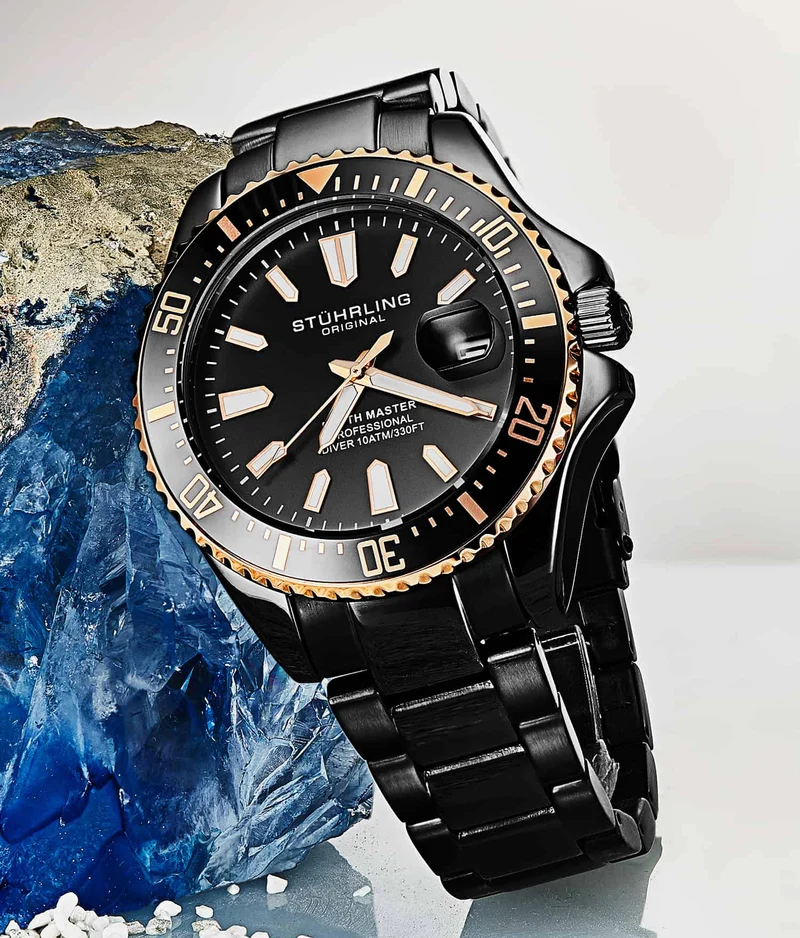 Stührling Depthmaster 3950A Quartz 42mm Diver