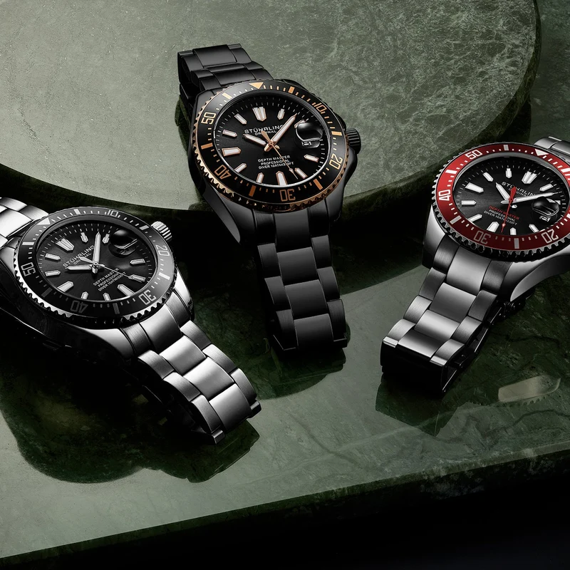 Stührling Depthmaster 3950A Quartz 42mm Diver