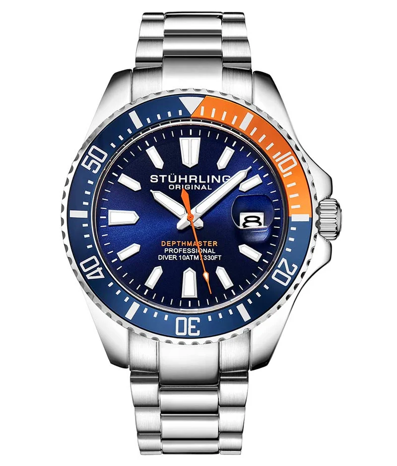 Stührling Depthmaster 3950A Quartz 42mm Diver