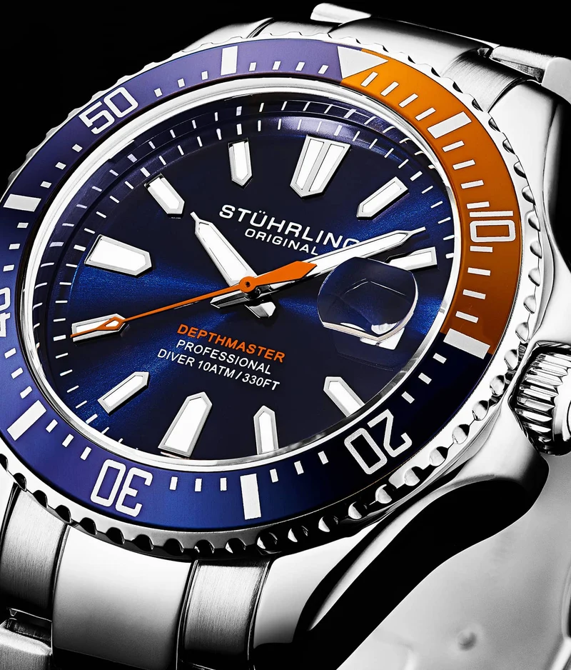 Stührling Depthmaster 3950A Quartz 42mm Diver