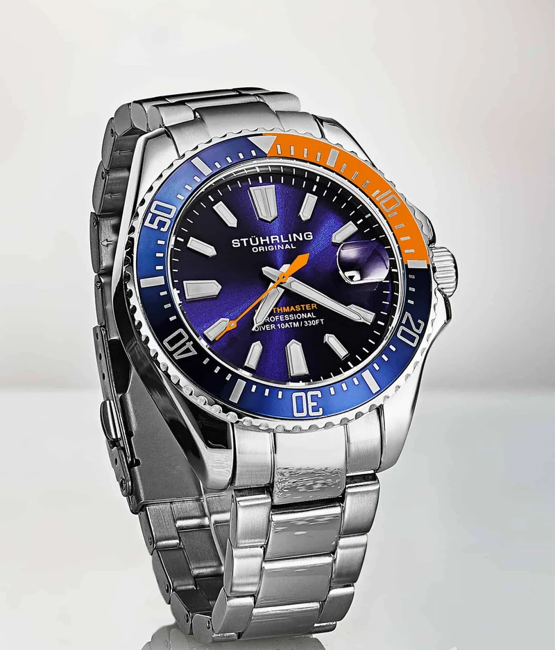 Stührling Depthmaster 3950A Quartz 42mm Diver