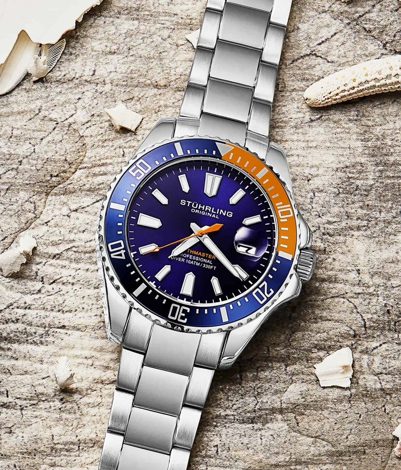 Stührling Depthmaster 3950A Quartz 42mm Diver