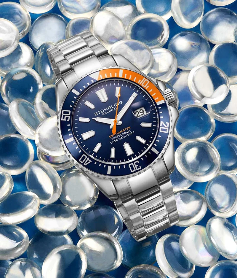 Stührling Depthmaster 3950A Quartz 42mm Diver