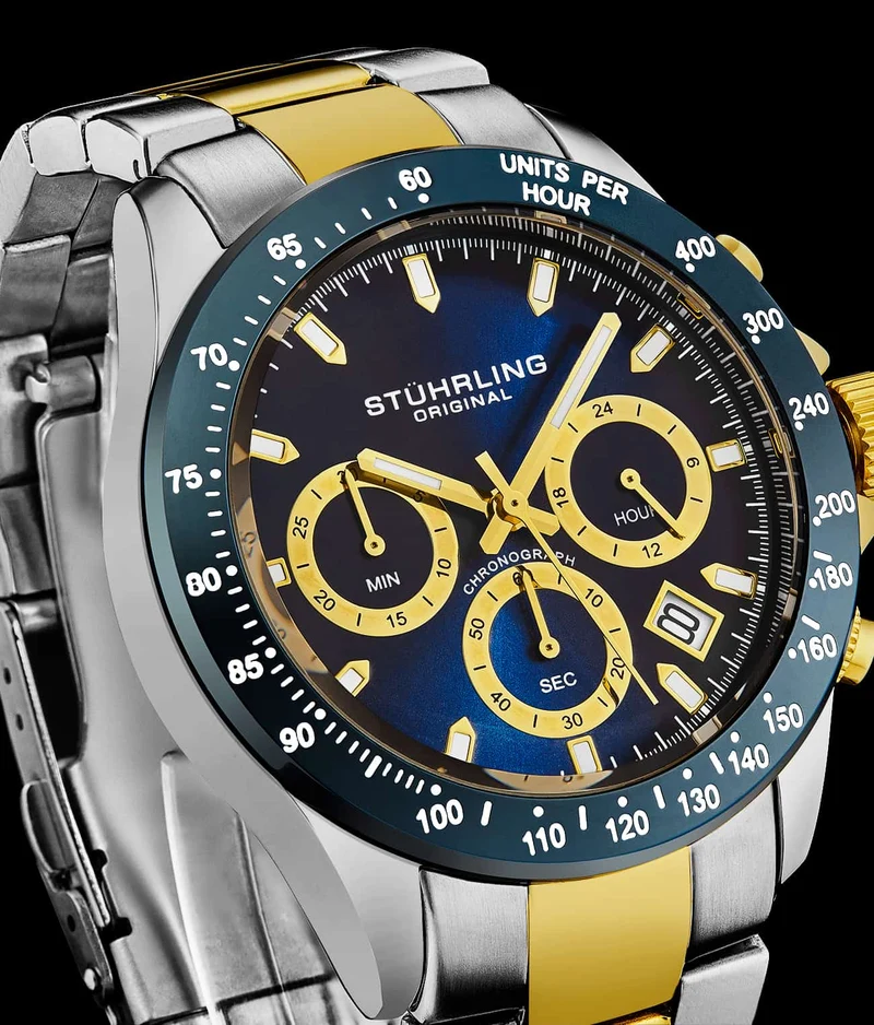 Stührling Ultima 3960 Quartz 42mm Chronograph