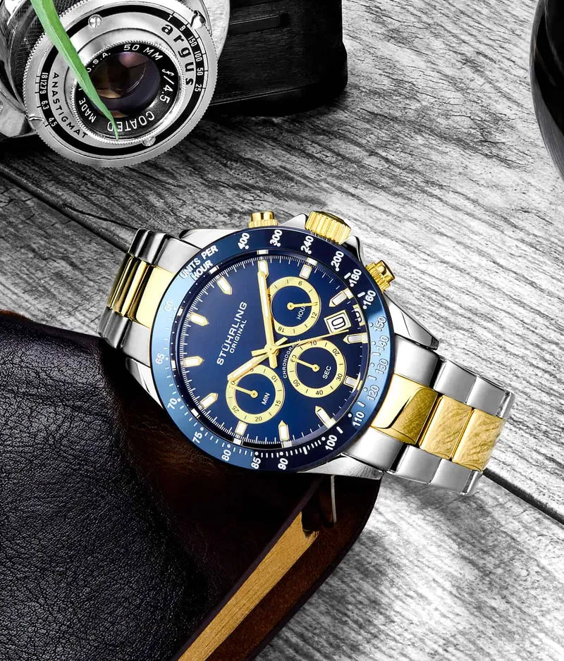 Stührling Ultima 3960 Quartz 42mm Chronograph