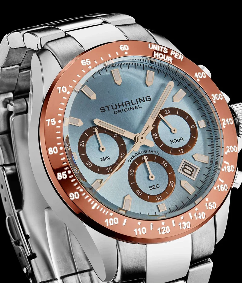 Stührling Ultima 3960 Quartz 42mm Chronograph