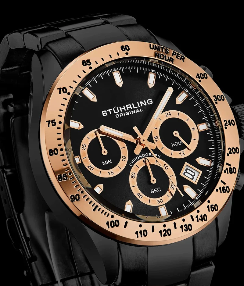 Stührling Ultima 3960 Quartz 42mm Chronograph