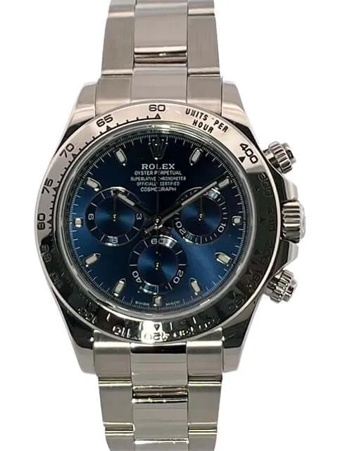 Rolex Cosmograph Daytona 116509 Weißgold Blau