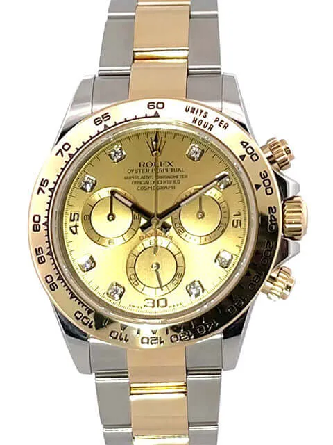 Rolex Daytona Edelstahl - Gelbgold 116503 Champagner Diamant