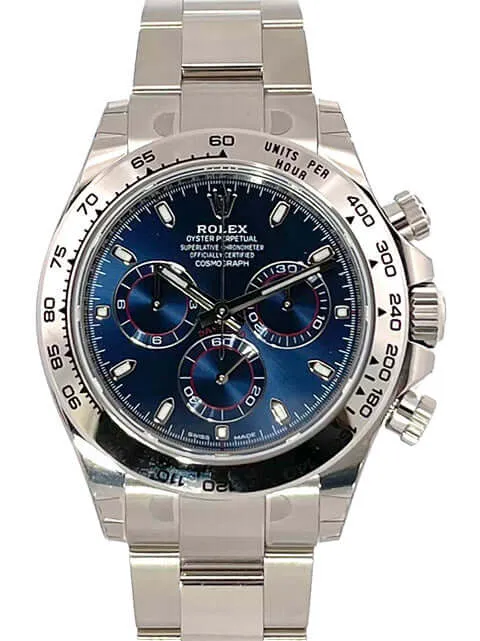 Rolex Cosmograph Daytona 116509 Weißgold Blau