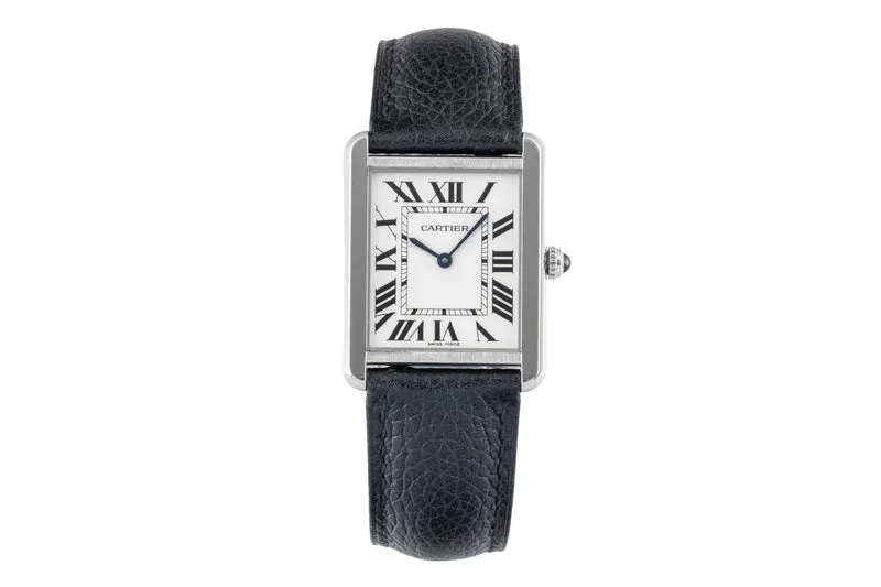 Cartier Tank steel quartz men's watch WSTA0028 [2601083]