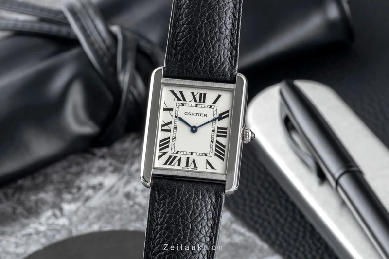 Cartier Tank steel quartz men's watch WSTA0028 [2601083]