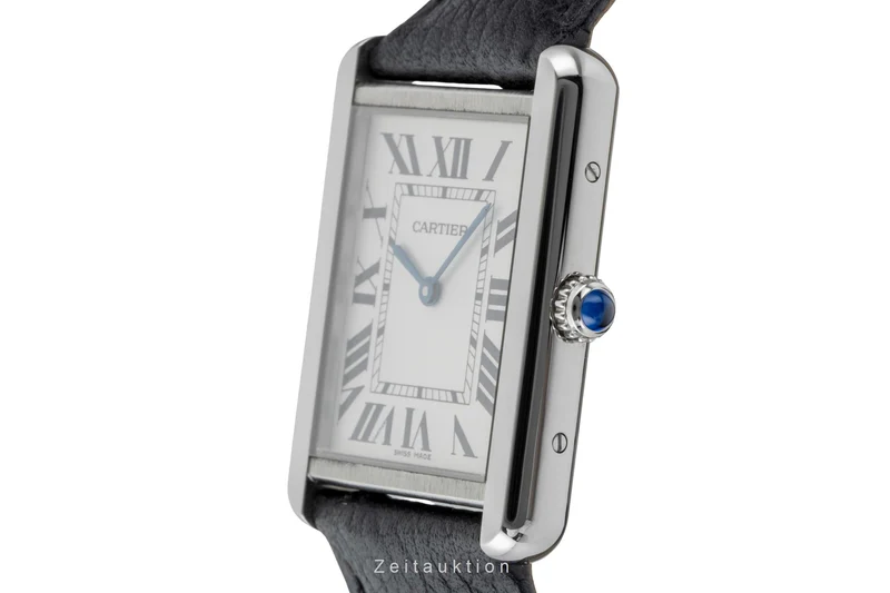 Cartier Tank steel quartz men's watch WSTA0028 [2601083]