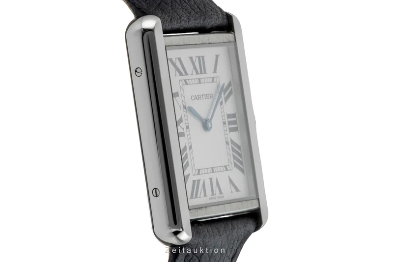 Cartier Tank steel quartz men's watch WSTA0028 [2601083]
