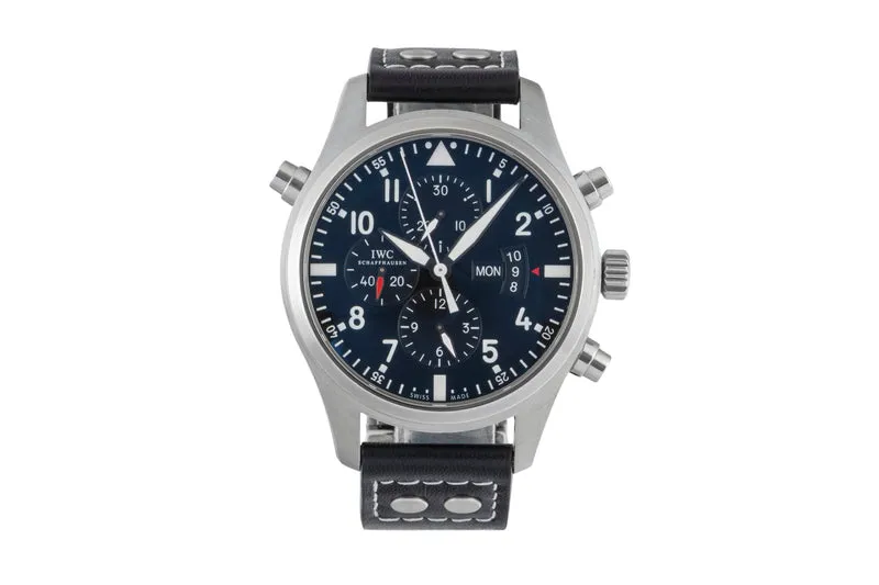 IWC Fliegerchronograph chronograph steel automatic men's watch IW377801 [2600890]