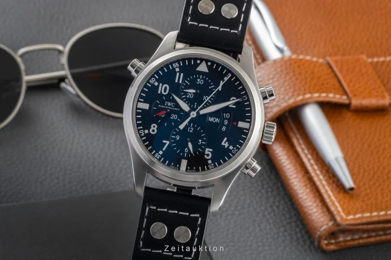IWC Fliegerchronograph chronograph steel automatic men's watch IW377801 [2600890]