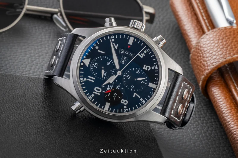IWC Fliegerchronograph chronograph steel automatic men's watch IW377801 [2600890]