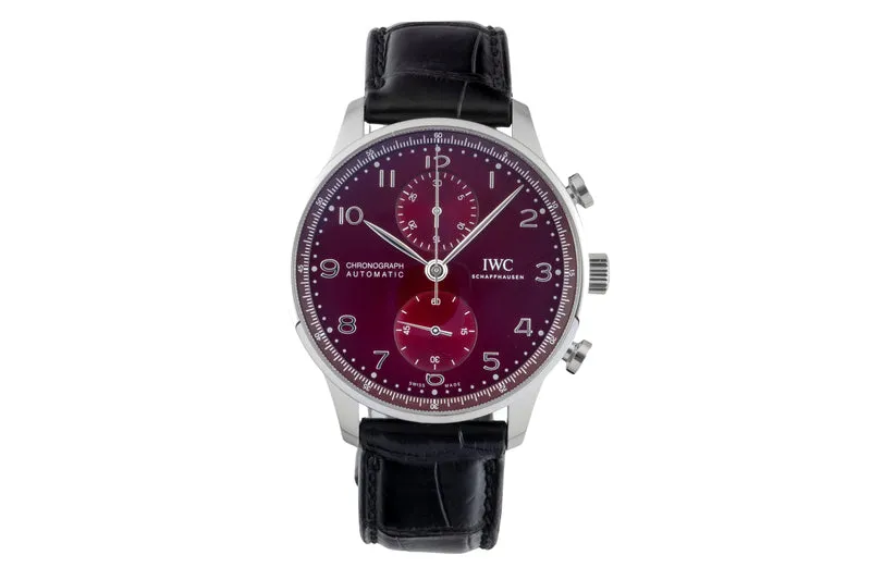 IWC Portugieser steel automatic men's watch IW371616 LP: 9100EUR [2601270]