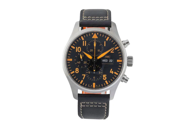 IWC Fliegerchronograph chronograph steel automatic men's watch IW377730 [2601224]