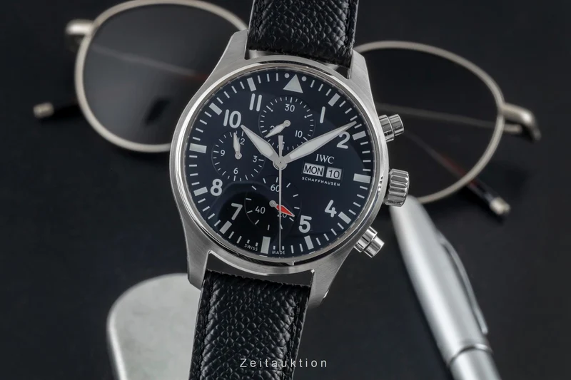 IWC Fliegerchronograph chronograph steel automatic men's watch IW378001 LP: 7800EUR [2600869]
