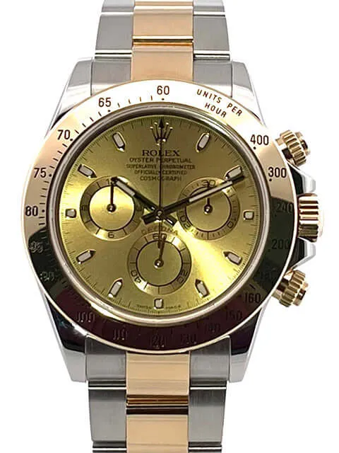 Rolex Daytona Edelstahl - Gelbgold 116523 Champagner aus 2011 LC100