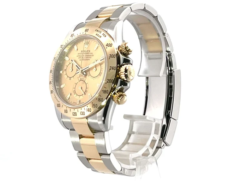 Rolex Daytona Edelstahl - Gelbgold 116523 Champagner aus 2011 LC100