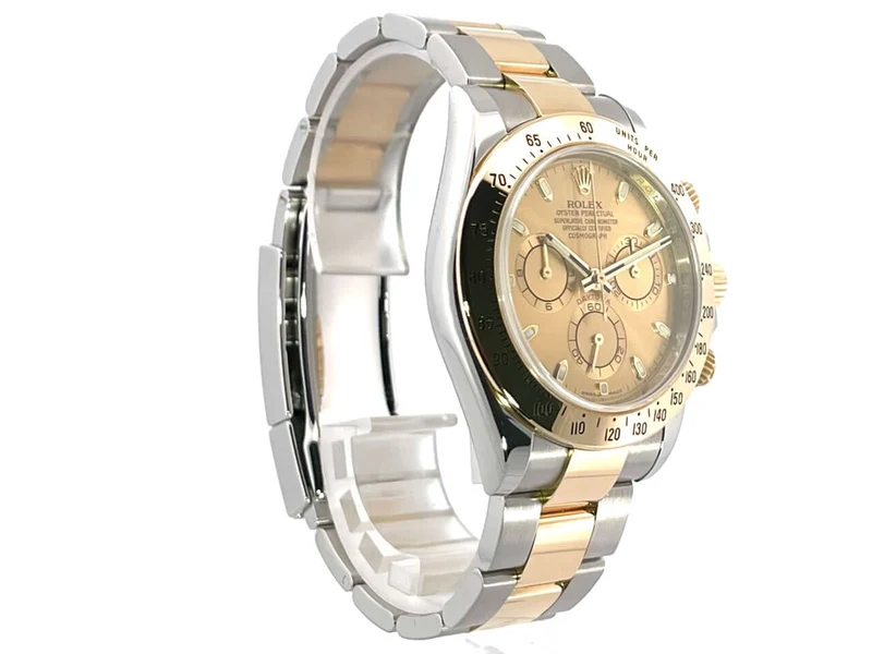 Rolex Daytona Edelstahl - Gelbgold 116523 Champagner aus 2011 LC100