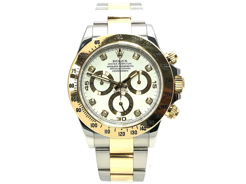 Rolex Daytona Cosmograph 116523 Weiß Diamant aus 2015 LC100