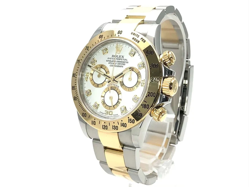 Rolex Daytona Cosmograph 116523 Weiß Diamant aus 2015 LC100