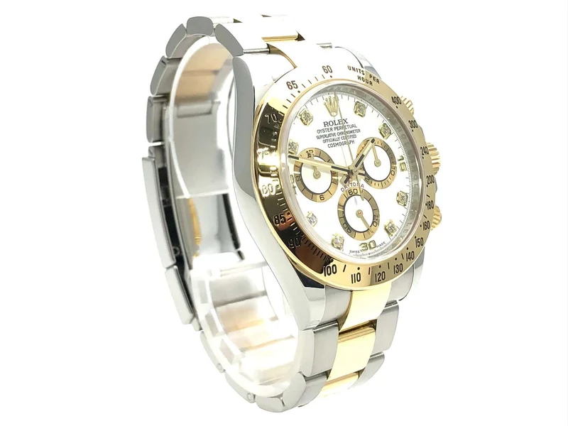 Rolex Daytona Cosmograph 116523 Weiß Diamant aus 2015 LC100