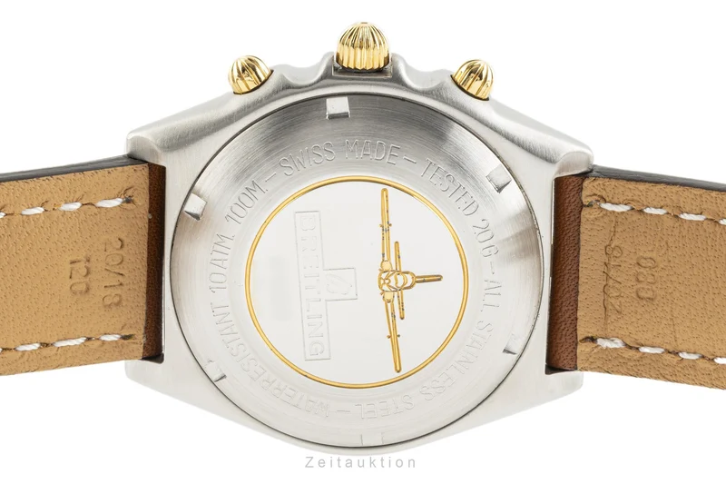 Breitling Chronomat chronograph gilt / steel automatic men's watch 81950 [2301510]