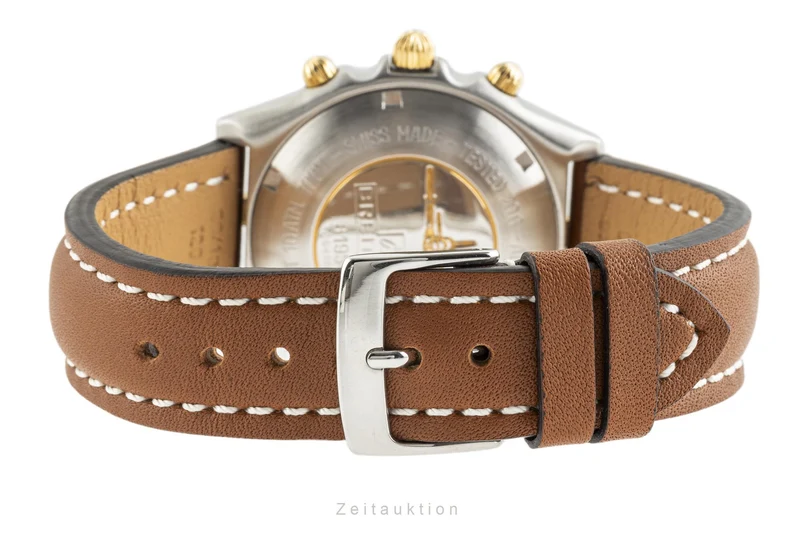 Breitling Chronomat chronograph gilt / steel automatic men's watch 81950 [2301510]
