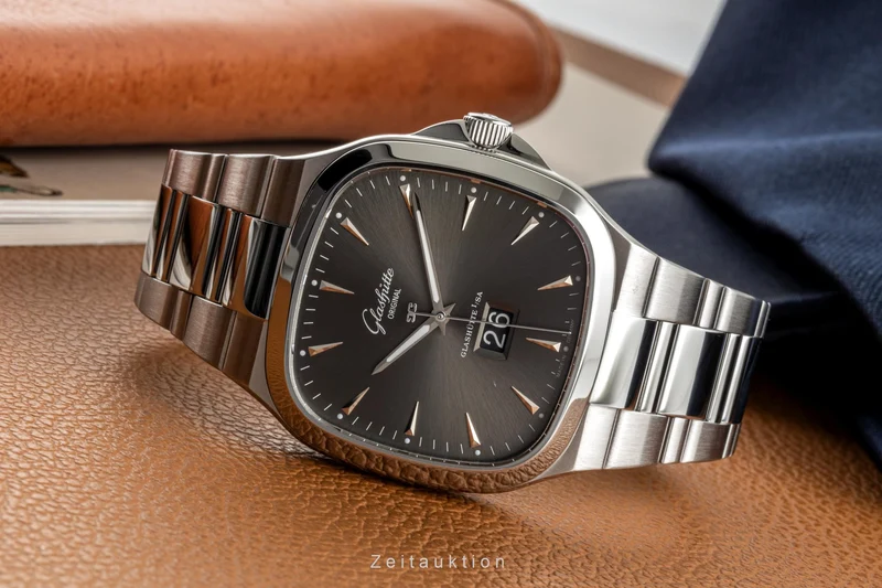 Glashütte Seventies steel automatic men's watch 2-39-47-12-12-14 LP: 10800EUR [2301432]