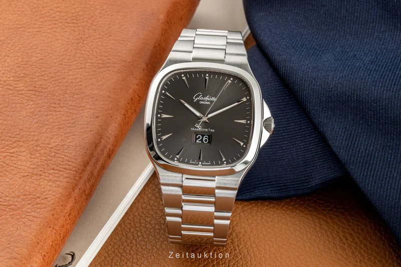 Glashütte Seventies steel automatic men's watch 2-39-47-12-12-14 LP: 10800EUR [2301432]