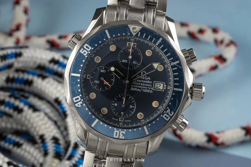 Omega Seamaster chronograph steel automatic men's watch 178.0504, 378.0504, 175.0504, 375.0504, 2298.80.00 [2301404]