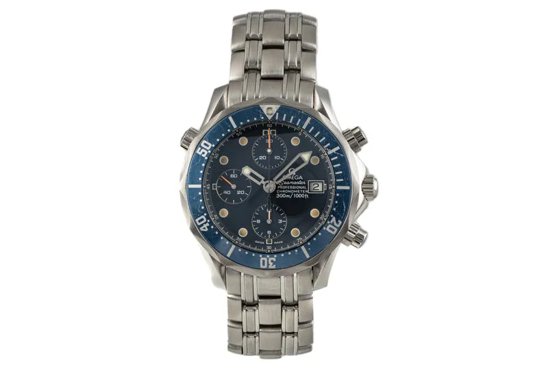 Omega Seamaster chronograph steel automatic men's watch 178.0504, 378.0504, 175.0504, 375.0504, 2298.80.00 [2301404]
