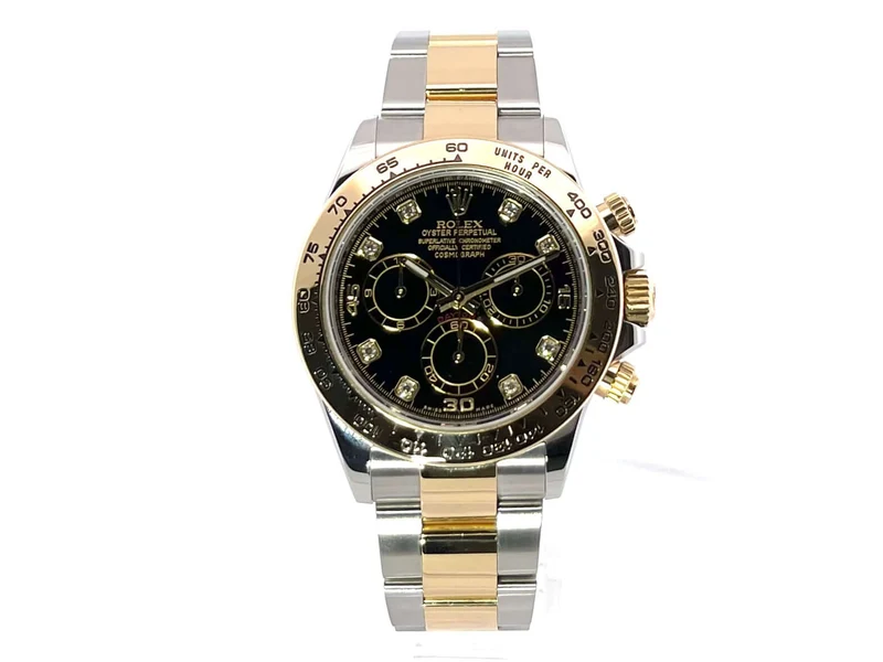 Rolex Daytona Edelstahl - Gelbgold 116503 Schwarz Diamant