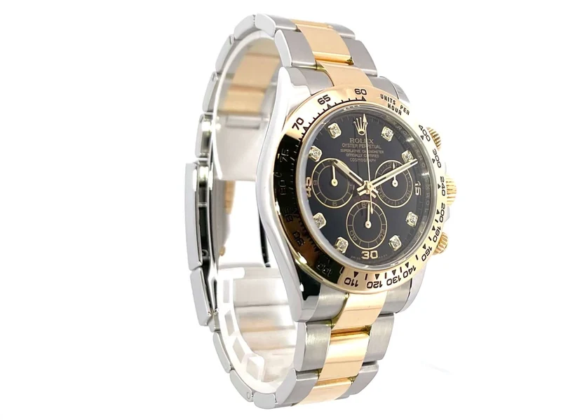Rolex Daytona Edelstahl - Gelbgold 116503 Schwarz Diamant