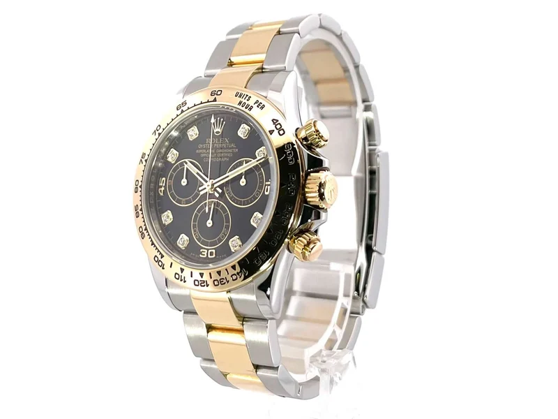 Rolex Daytona Edelstahl - Gelbgold 116503 Schwarz Diamant