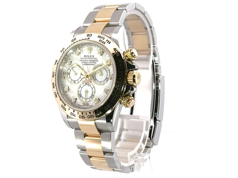 Rolex Daytona Edelstahl - Gelbgold 116503 Perlmutt Diamant