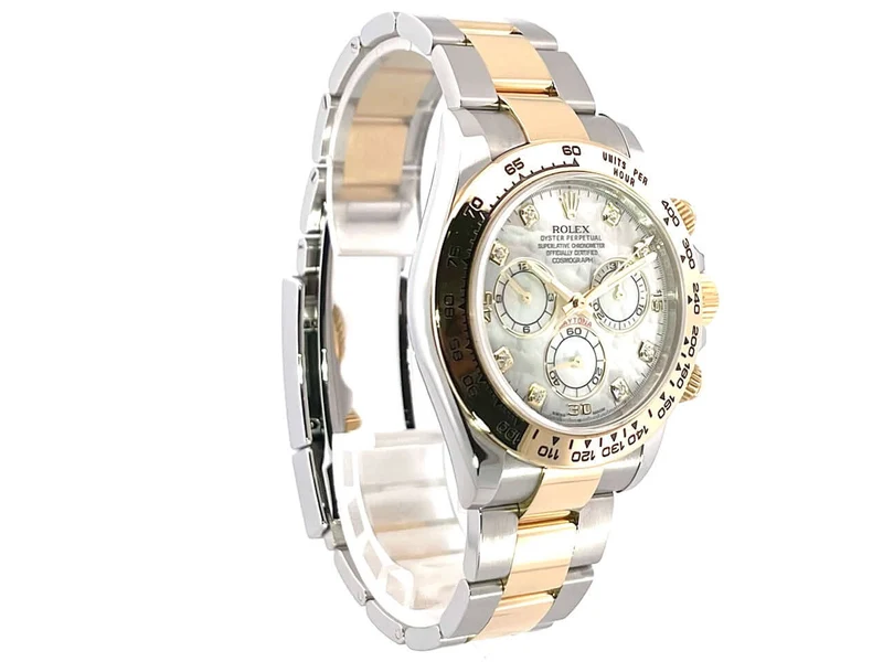 Rolex Daytona Edelstahl - Gelbgold 116503 Perlmutt Diamant